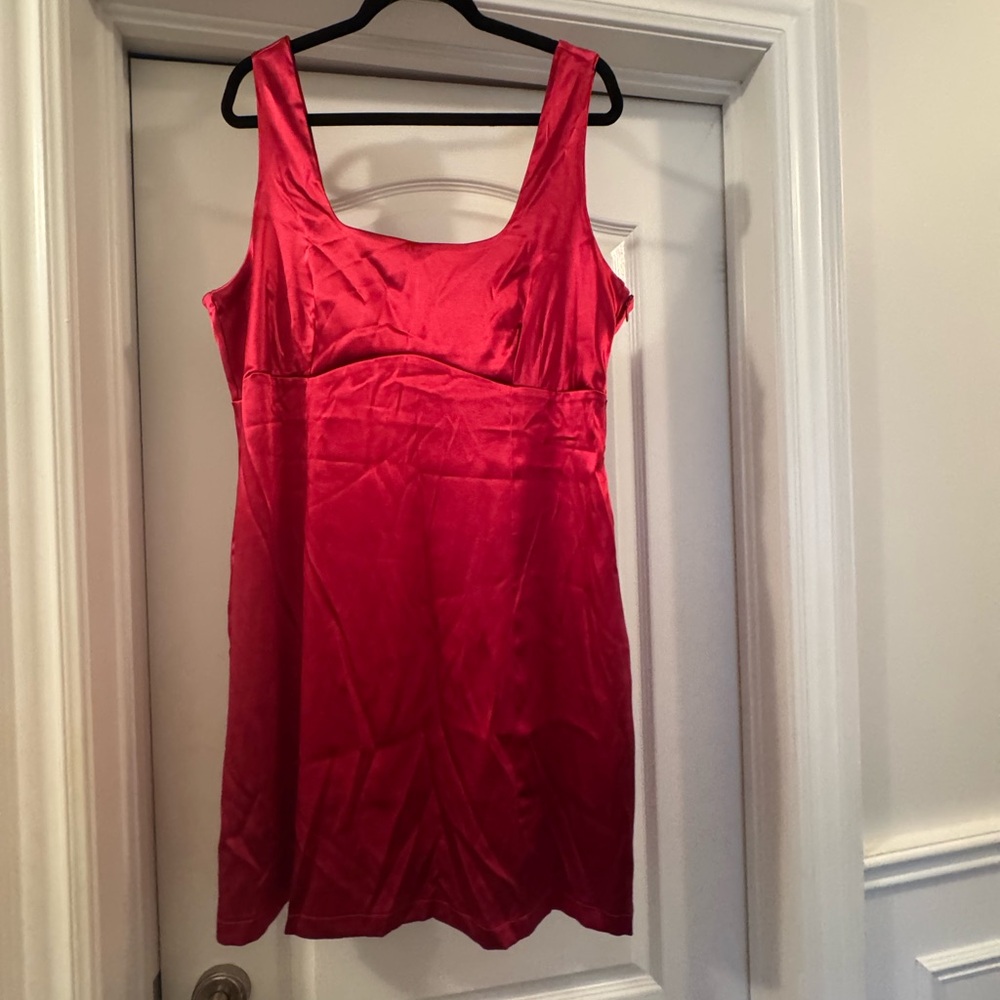 Anthropologie Maeve Satin Mini Dress - Size 2X - Picture 4 of 5